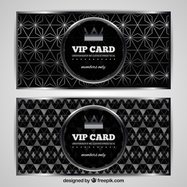 Elegant VIP Silver Cards – Free Download | Download Free Stock Photo