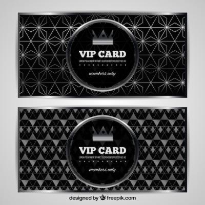 Elegant VIP Silver Cards – Free Download | Download Free Stock Photo