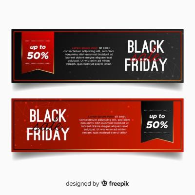 Black Friday Discount Banner Vector Template – Free Download