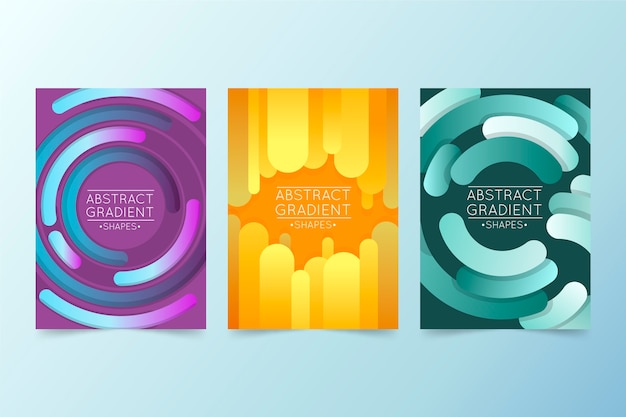 Abstract Gradient Shapes Cover Collection – Free Download