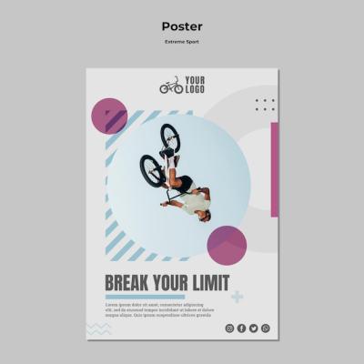 Extreme Sport Poster Design – Free to Download PSD Template