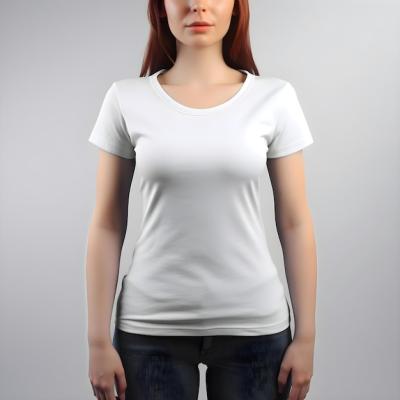 Blank White T-Shirt Mockup in 3D Rendering – Free Stock Photo for Download