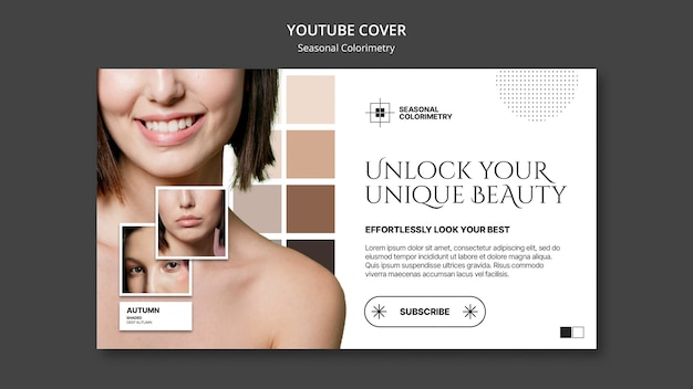 Seasonal Colorimetry YouTube Cover Template – Free Download