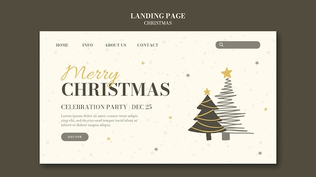 Christmas Celebration Landing Page – Free Download