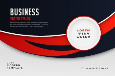 Modern Business Style Red Theme Presentation Template – Free Download