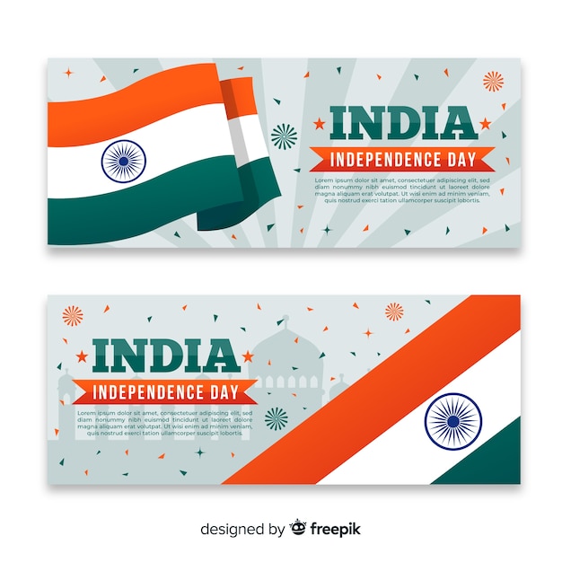 Happy India Independence Day Banners – Free Download