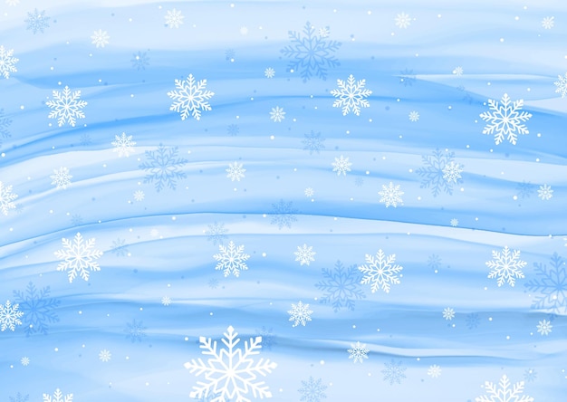 Christmas Watercolour Background with Snowflakes – Free Stock Photo for Download