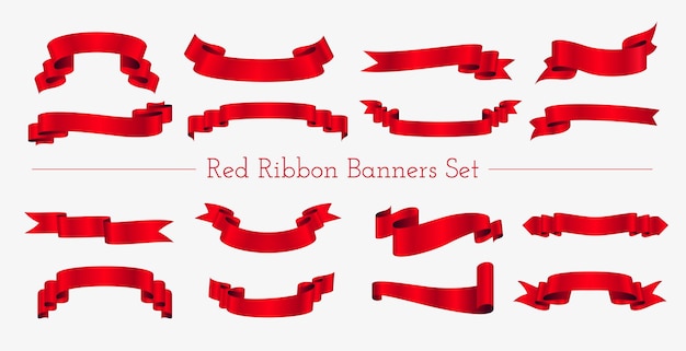 Ribbon Label Elements for Award or Event Decor – Free Download