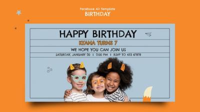 Birthday Celebration Facebook Template – Free Download