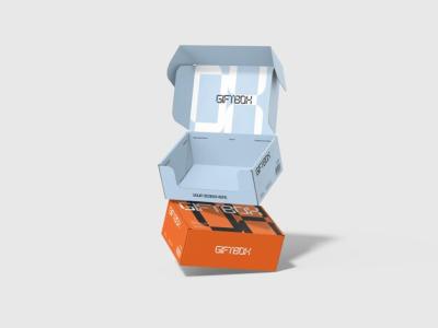 3D Stacked Open Gift Box Mockup Isolated – Free Download