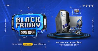 Black Friday Sale Social Media Banner Design Template – Free Download