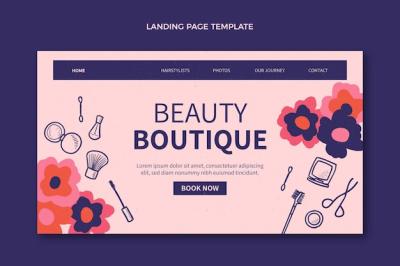 Hand Drawn Texture Boutique Template – Free Download