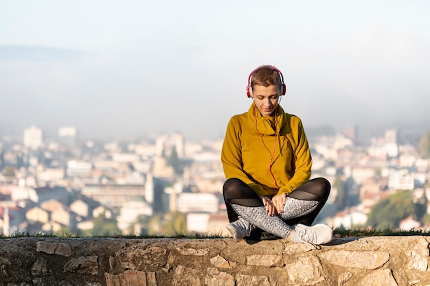 Woman Enjoying Music – Free Stock Photo for Download