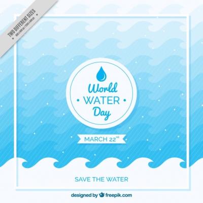 Wave Background for World Water Day – Free Download