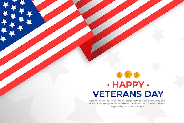 Veterans Day Flat Design Concept – Free Download