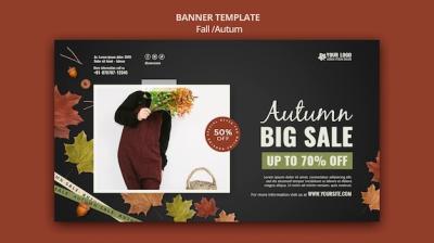 Autumn Banner Design Template – Free Download