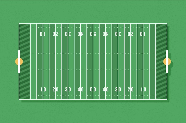 American Football Field Vector Template – Free Download