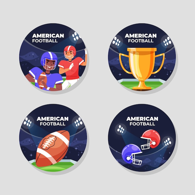 American Football Labels Template – Free Download