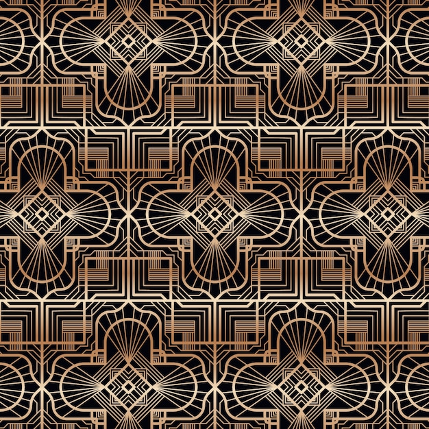 Stunning Gradient Art Deco Pattern Design – Free Download