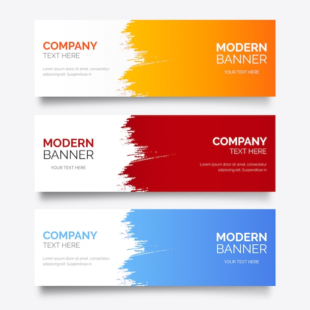 Modern Banner Template with Abstract Splash – Download Free Stock Photo