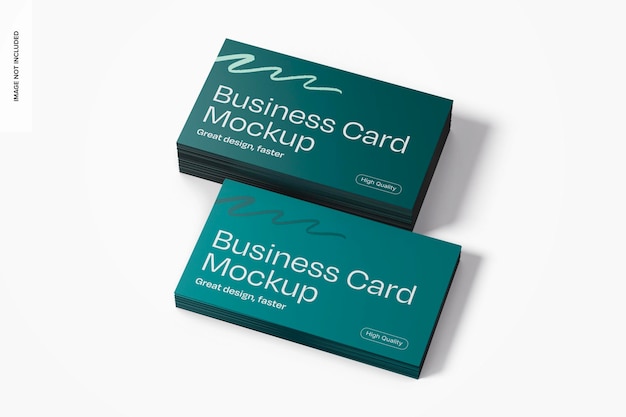 Stacked Business Cards Mockup – Free Download