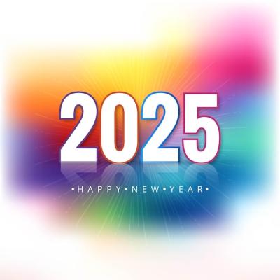 Creative New Year Card Background for 2025 – Free Download