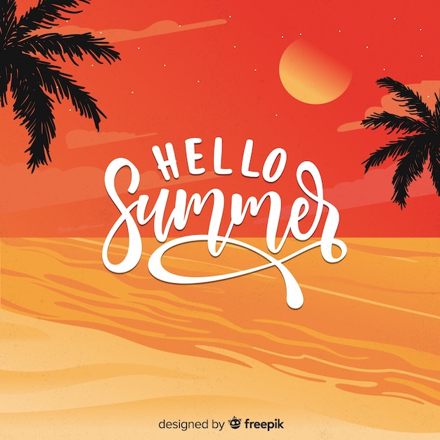 Hello Summer Background – Free Stock Photo for Download