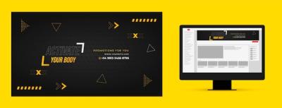 Gym Template Design for YouTube Channel Art – Free Download