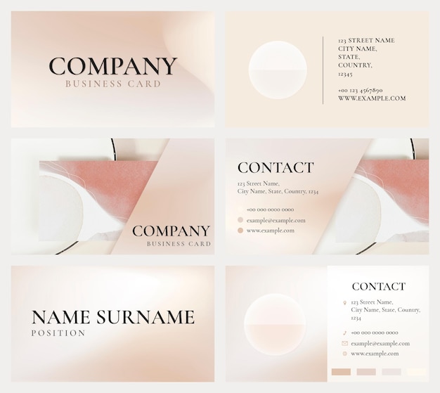 Feminine Themed PSD Business Card Template for Beauty Brands – Free Download