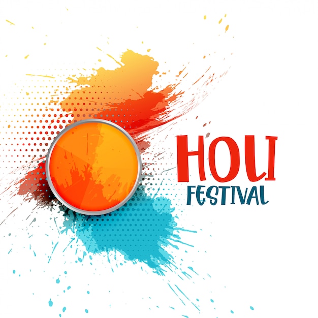 Vibrant Abstract Background for Holi Festival Celebrations – Free Download