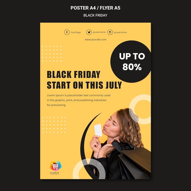 Black Friday Poster Template – Free Download