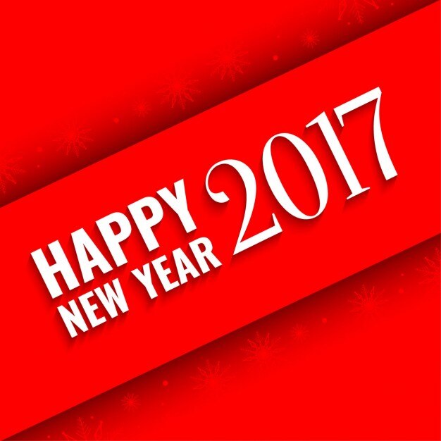 Red New Year 2017 Background – Free Download