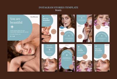 Instagram Stories Template for Beauty Concepts – Free Download