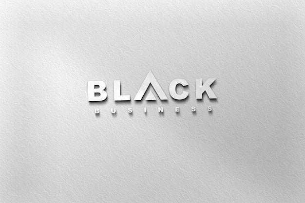 Modern 3D Wall Logo Mockup – Free Download