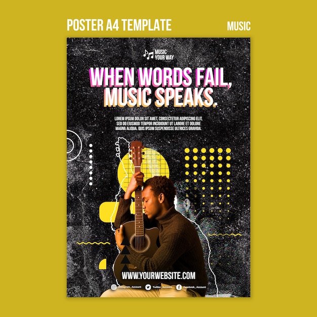 Music Performance Poster Template – Free Download