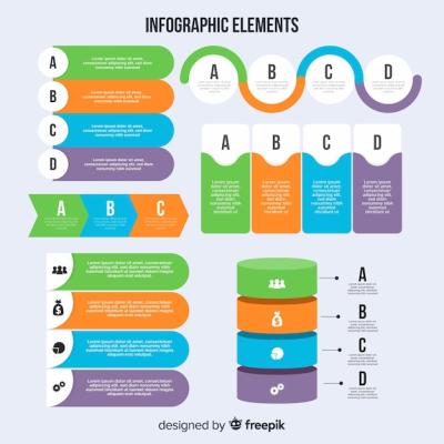 Modern Infographics Elements in Flat Design – Free Download