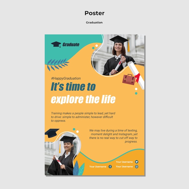 Graduation Poster Design – Download Free Stock Photo