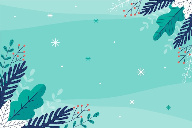 Flat Design Winter Background – Free Download