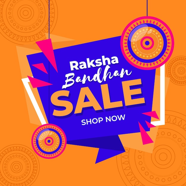 Raksha Bandhan Sale Concept – Free to Download Vector Template