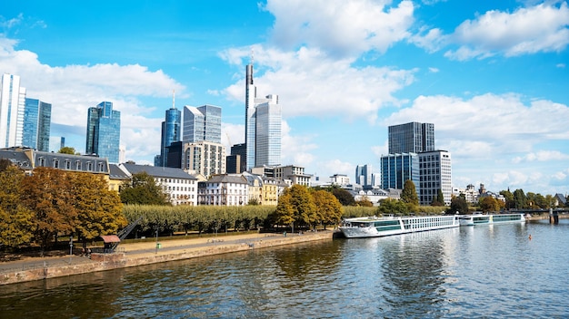 Stunning Cityscape of Frankfurt Downtown, Germany – Free Download