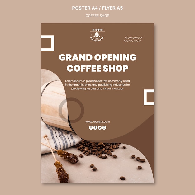 Coffee Shop Poster Theme – Free Download, Download Free Stock Photo