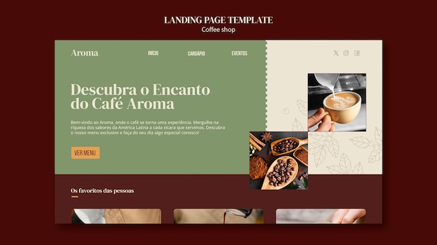 Coffee Shop Template Design – Free Download