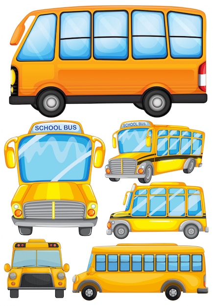 Unique School Bus Illustration Designs – Free Download