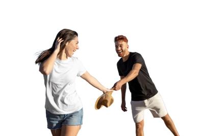 Side View of a Couple Holding Hands – Free Download, Free Stock Photo