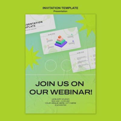 Presentation Slides Invitation Template – Free Download