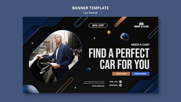 Car Rental Banner Template Design – Free Download