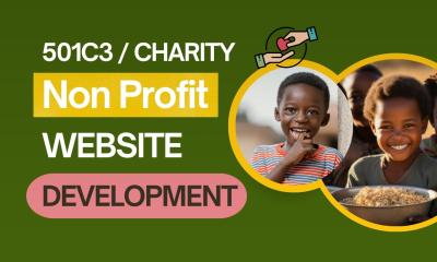 Design Non-Profit Website for Nonprofit Charity Donations