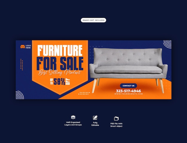 Furniture Sale Facebook Cover Template – Download Free Stock Photo