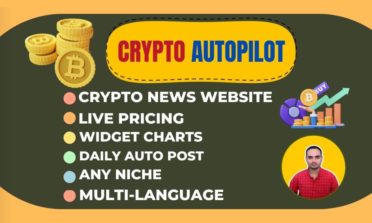 Create Automated Crypto News Website for Cryptocurrency