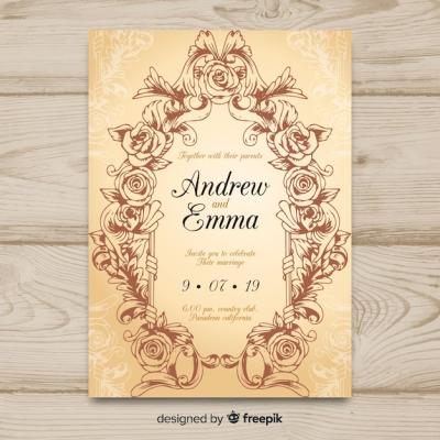 Wedding Invitation Card Template – Free Download, Download for Free